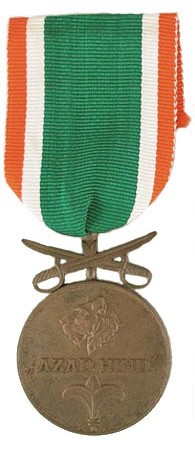 Azad Hind Medal - 3rd Class with Swords Produced 1942-1960s