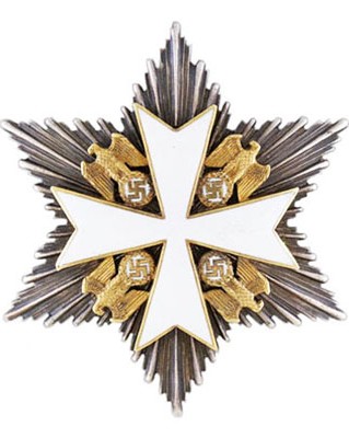 6 pointed Star Order Breast Star with Swords - 1939-1943 / 2nd Class - 1943-1945